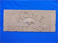 Cast Stone Home Sweet Home Plaque