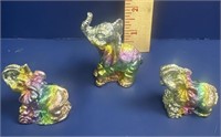 Bismuth Happy Lucky Elephants