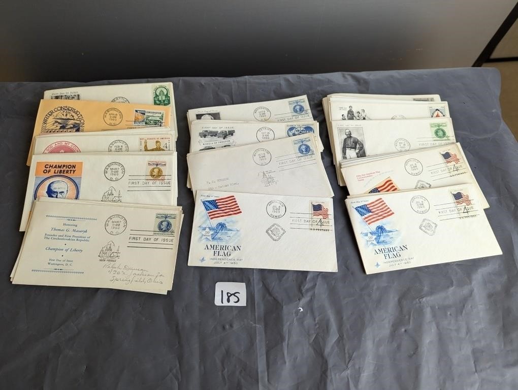 Lot of 1960, First Day Issue- Envelopes/Stamps