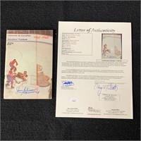Jean Beliveau Signed Hockey yearbook w/JSA