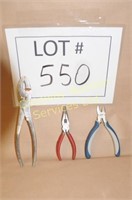 Wire Snips - Blue Grey, Pliers-Red, vice grips