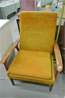 Vintage Teak Upholstered Chair