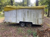Tandem axle bumper pull trailer, 16 foot long