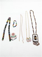 Assorted Native American Beaded Jewelery