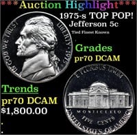 Proof ***Auction Highlight*** 1975-s Jefferson Nic