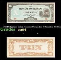 1942 Philippines Under Japanese Occupation 10 Peso