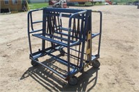 Metal Cart On Caster's, Approx 48"x50"