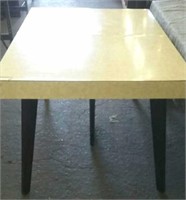 Formica Table, Yellow, Approx. 56"×38"×30 1/4"