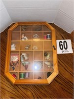 Assortment of Shadow Box with Items