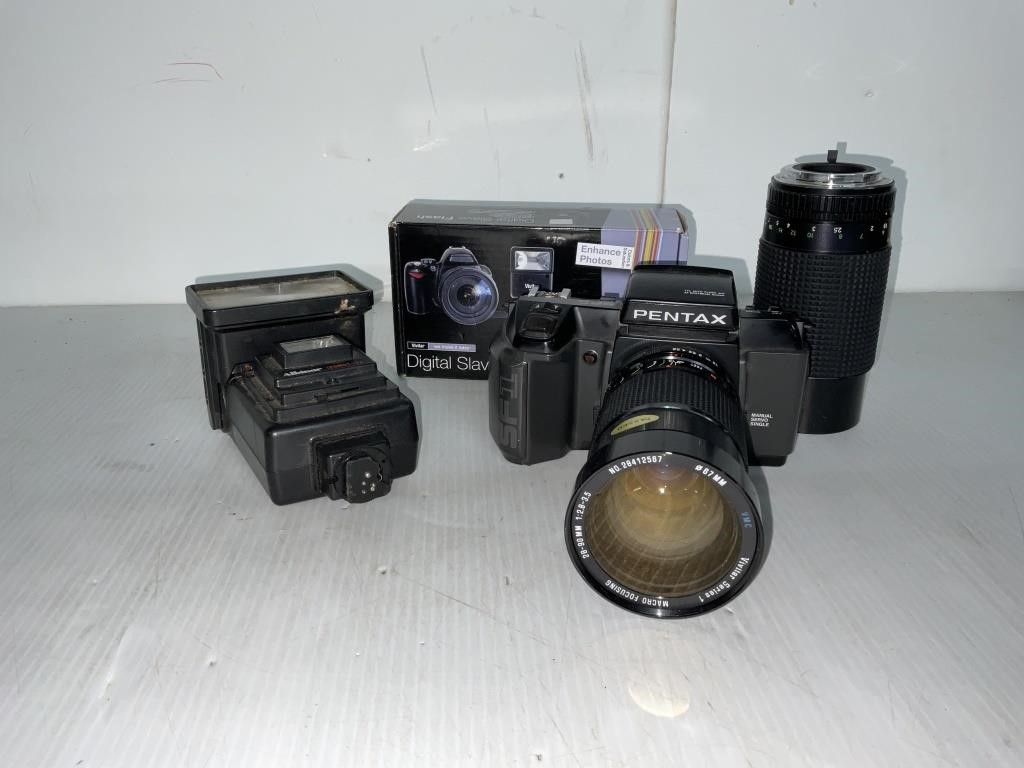 PENTAX SF1 CAMERA AND ACCESSORIES