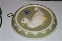 Vintage ceramic duckling decorative dish
