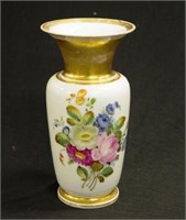 Vintage Continental blossom decorated vase