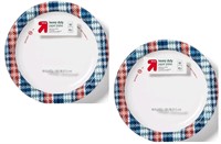 2Pk Holiday Disposable Dinnerware Plate