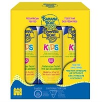 3-Pk Banana Boat Kids Sunscreen Spray SPF 50,