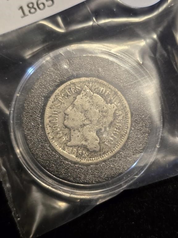 1865 Nickel Three-Cent Piece