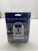 Worldwide adapter with USB port