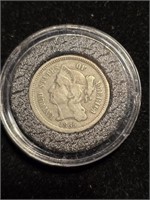 1865 Nickel Three-Cent Piece