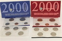 2000 United States Mint Uncirculated Coin Set P, D