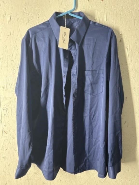 Men’s blue dress shirt - with tags szL