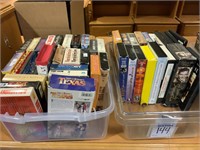 TOTE OF VHS & DVD MOVIES