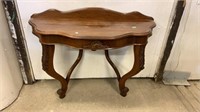 2 Legged Wooden Ornate Hall Table