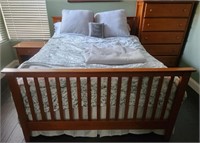 L - QUEEN BED, MATTRESS SET, NIGHTSTAND, DRESSER