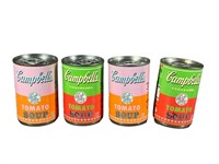 (4) Andy Warhol Campbell's Condensed Tomato Soup