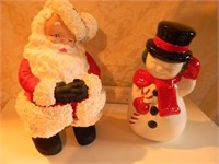 Santa & Snowman Ceramic
