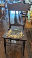Antique wooden chair 36"x17"x16"