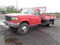1996 Ford F450 SD 12' Flat Bed S/A