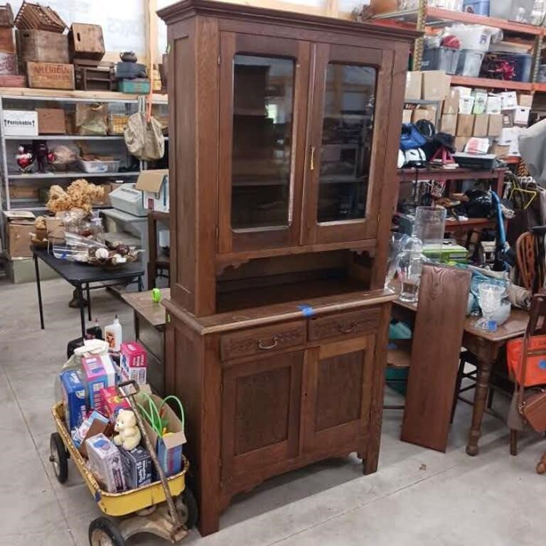 Very nice Antique tall china cabinet