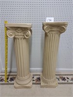 2 doric columns  35 in. tall