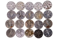Lot 20 Canada Wartime Nickels 1944-45