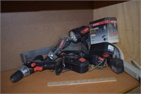 Drill Master Cordless Tools w/ Batteries, Chargers