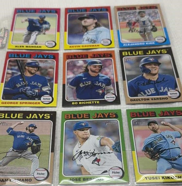 Blue jays baseball cards  signed