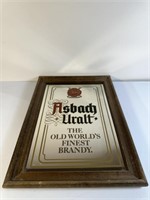 Asbach Urcalt mirrored Brandy Sign, 21 in x 15 in