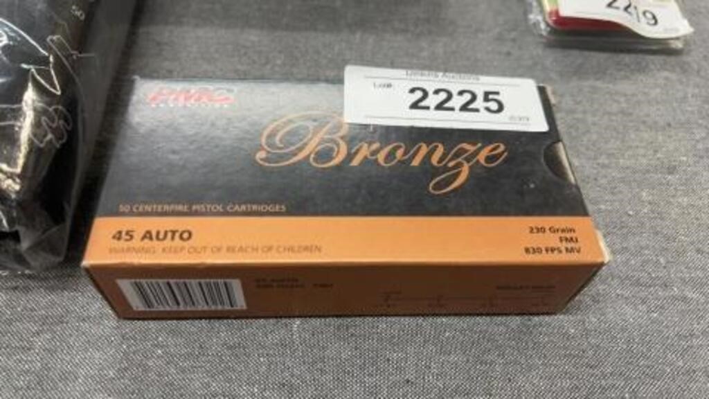 50 centerfire pistol cartridges 45 auto 230 grain