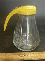 VINTAGE MCM GLASS SYRUP DISPENSER