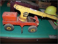 Old Metal Toy Nylint Crane Truck - rough shape