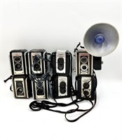 Collection of 8 Mid 20th Century Camera