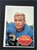 1960 Topps Bobby Layne Detroit Lions HOF 'er