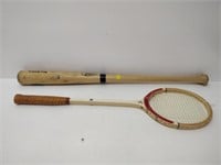 Hockey stick, badminton racket , baseball bat