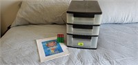 Organizer of office supplies, Rubiks cube,