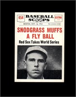 1961 Nu-Card Scoops #454 Fred Snodgrass NRMT+