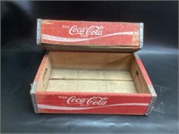 2 Coca Cola Wooden Crates