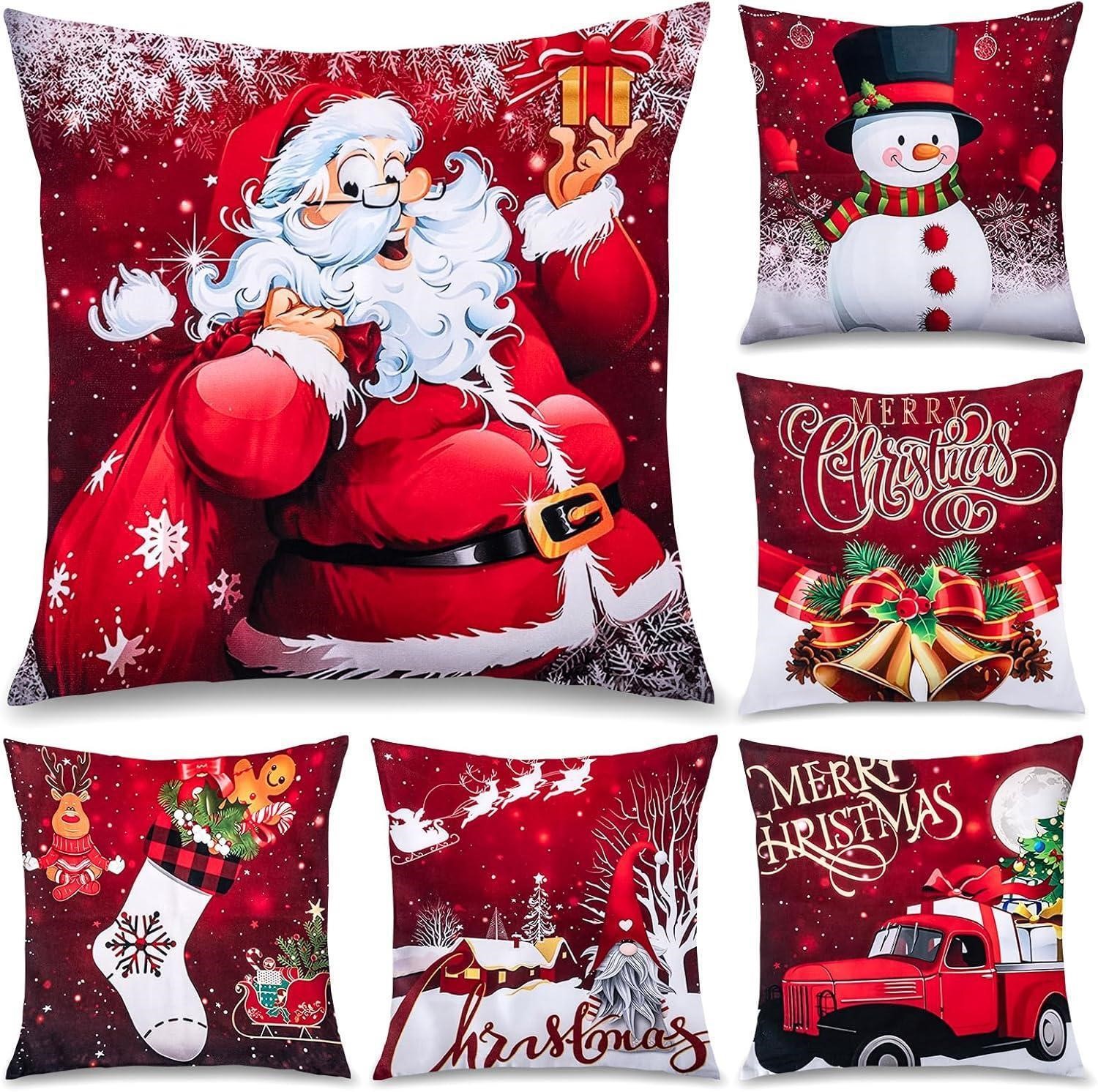 Matymats 50x50cm Christmas Cushion Covers x2