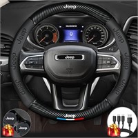 SMuiory Steering Wheel Cover Compatible with Jeep,
