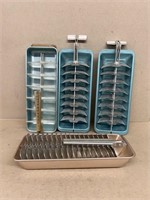 Mid-century aluminum ice trays