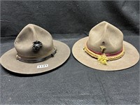 (2) VTG. MARINE CORE CAMPAIGN HATS