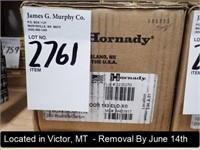 CASE OF (200) ROUNDS OF HORNADY 6.5 CREEDMOOR 143